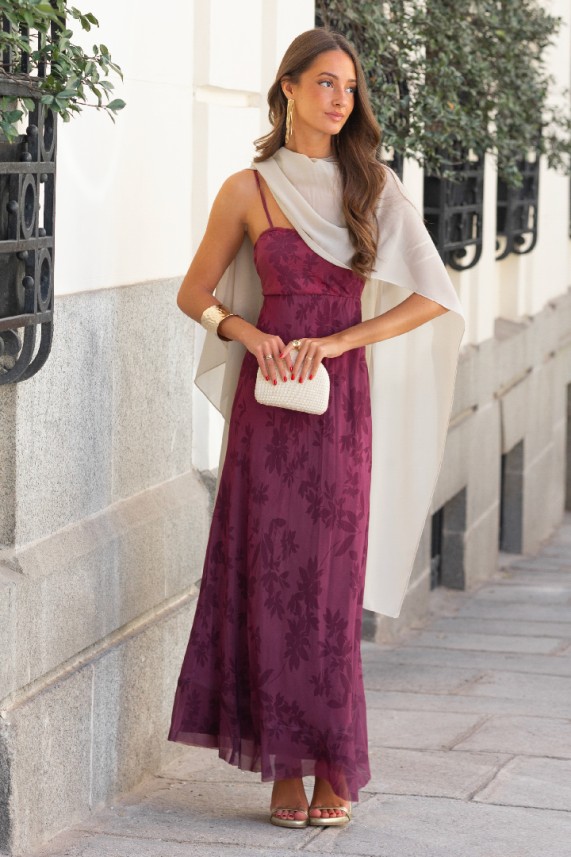 Vestido Bevort burdeos