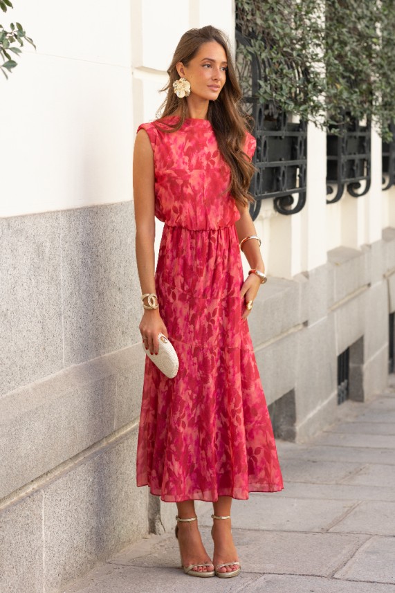 Vestido Macleod frambuesa