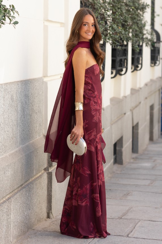 Vestido Blayde burdeos