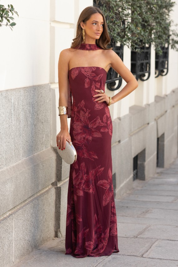 Vestido Blayde burdeos