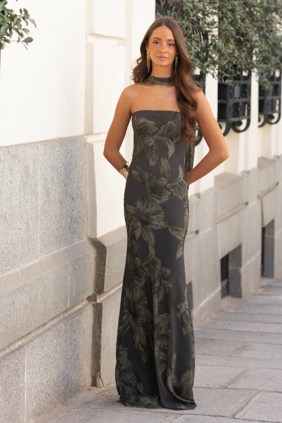 Vestido Blayde verde caza