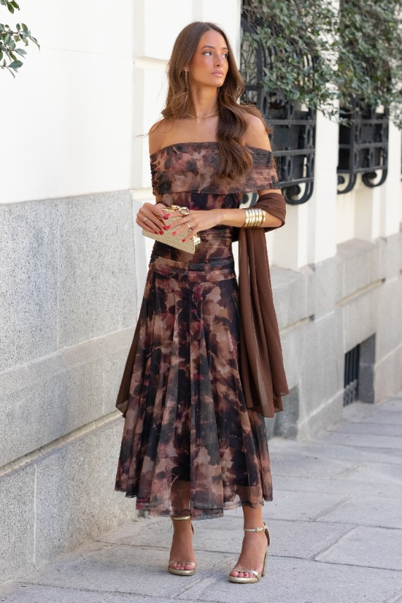 Vestido Joris marrón