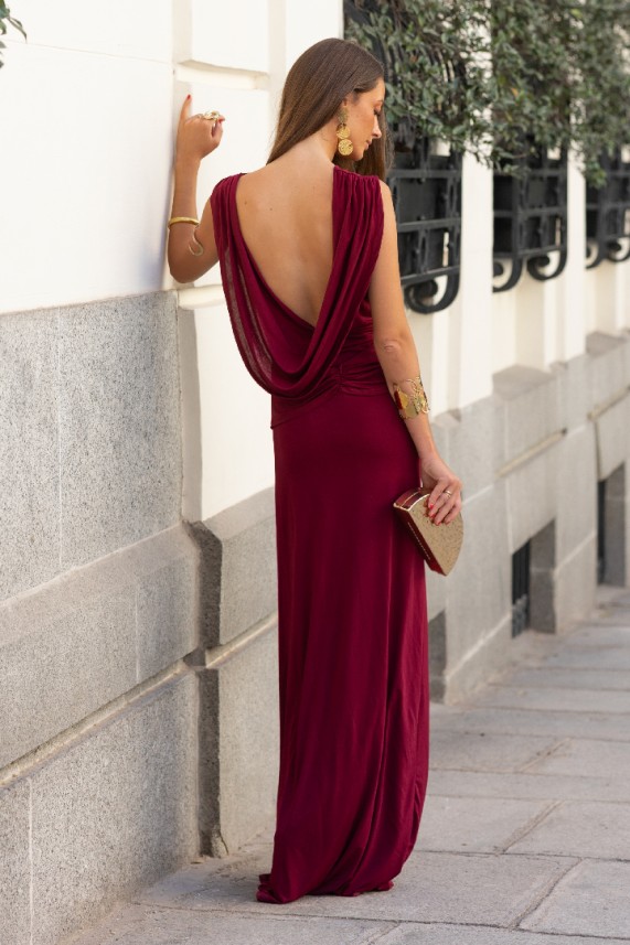 Vestido Zimelli burdeos