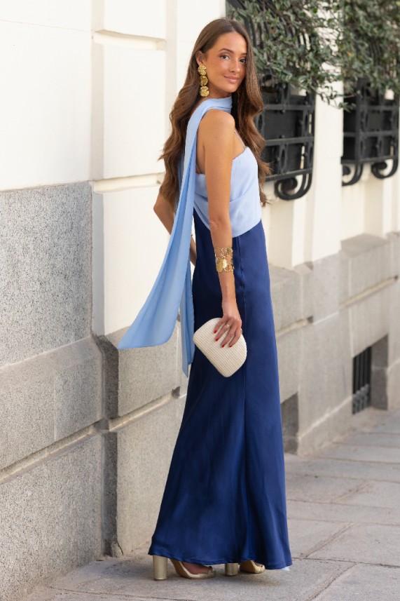 Vestido Luke azul marino