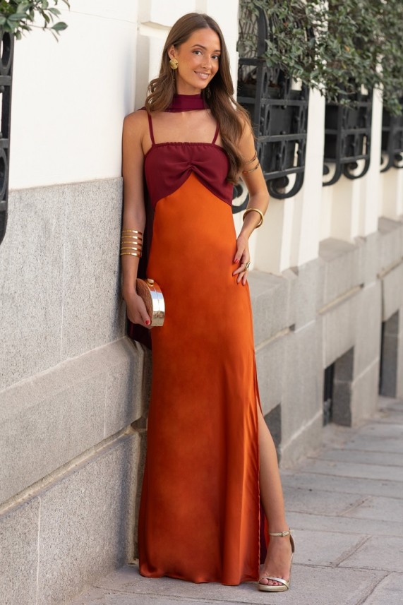 Vestido Wollaston teja
