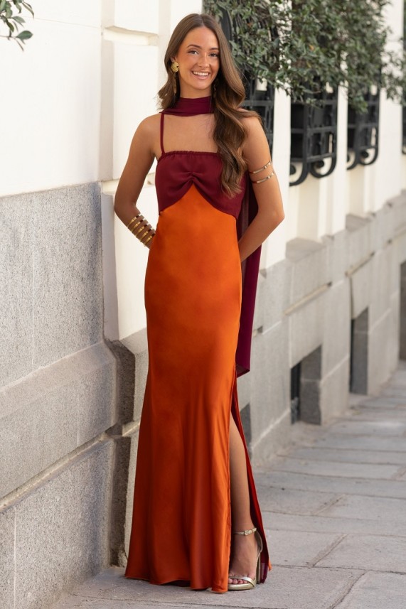 Vestido Wollaston teja