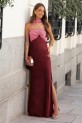 Vestido Wollaston burdeos