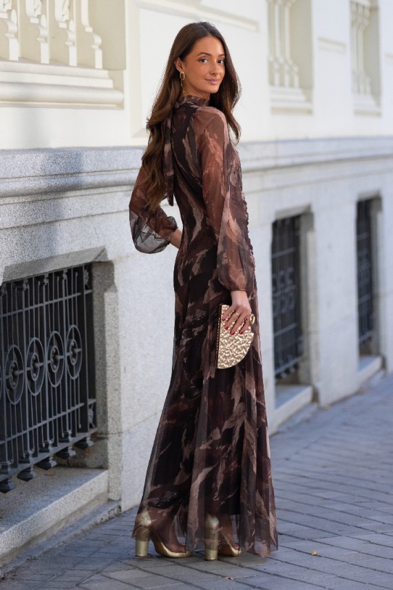 Vestido Barale marrón
