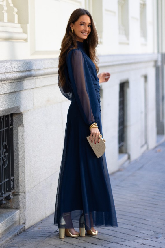 Vestido Henders azul marino