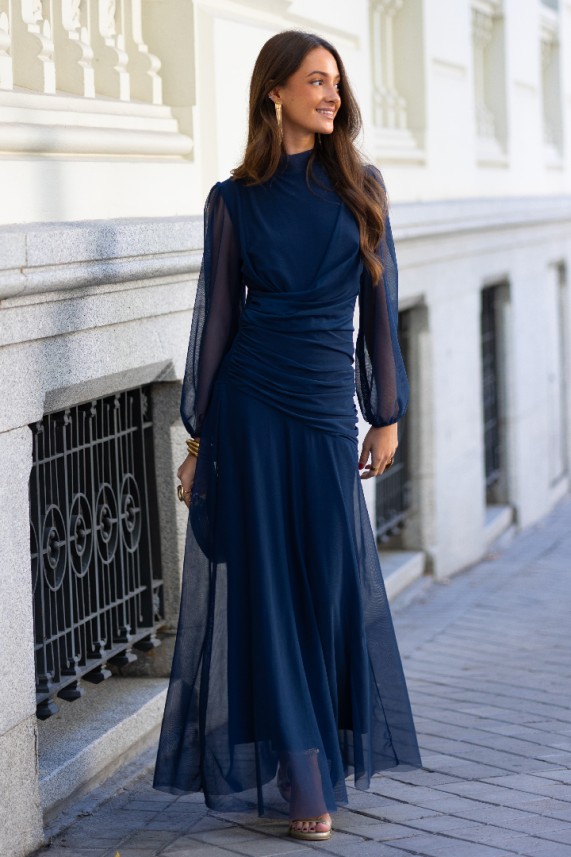 Vestido Henders azul marino