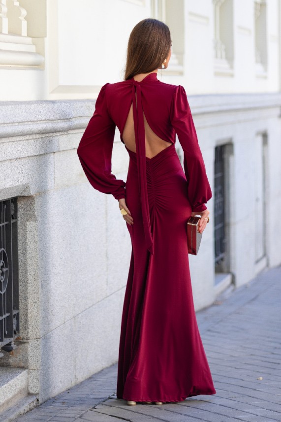 Vestido Quagli burdeos