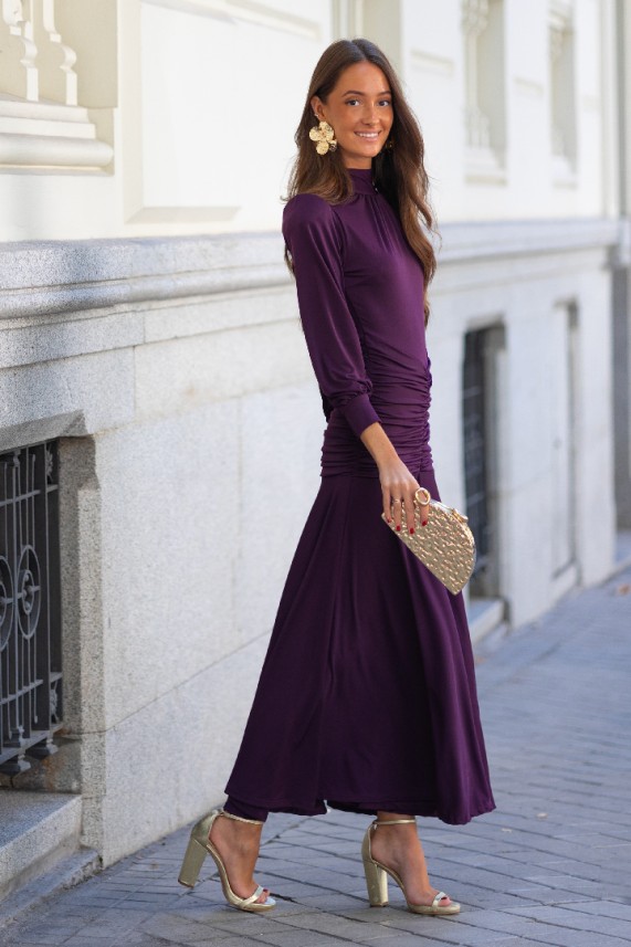 Vestido Victoria berenjena