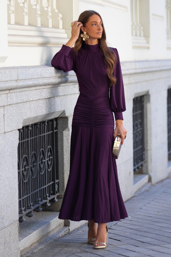 Vestido Victoria berenjena