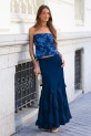 Top Ellons azul cobalto