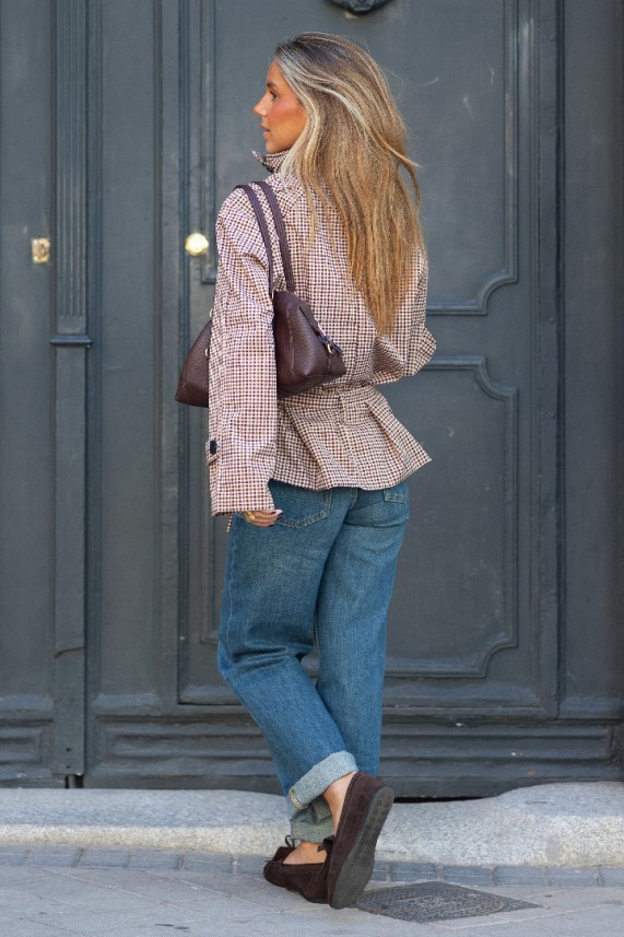 Gabardina Houlder burdeos