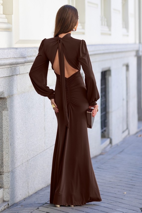 Vestido Quagli marrón