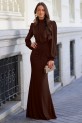 Vestido Quagli marrón