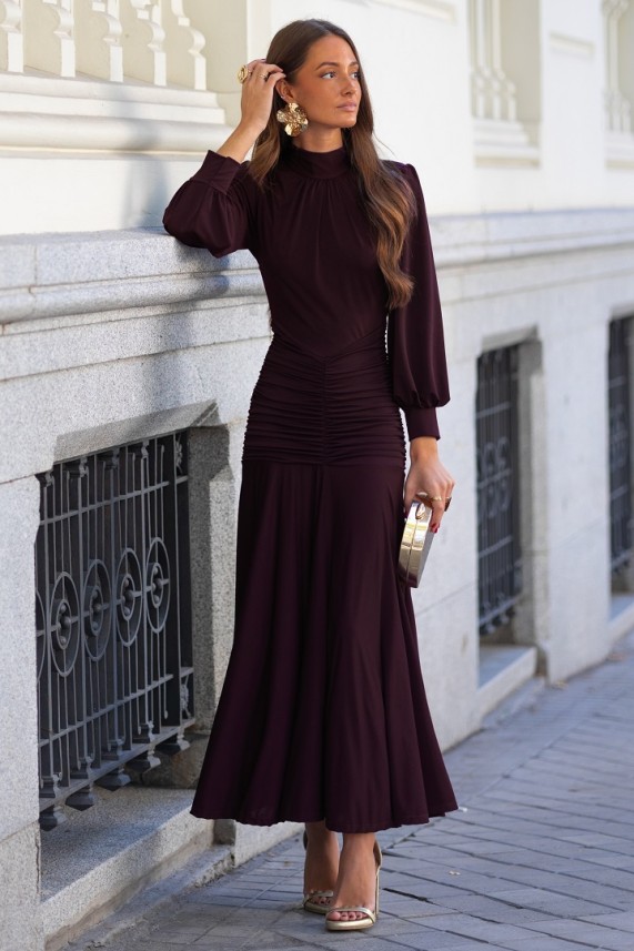 Vestido Victoria berenjena