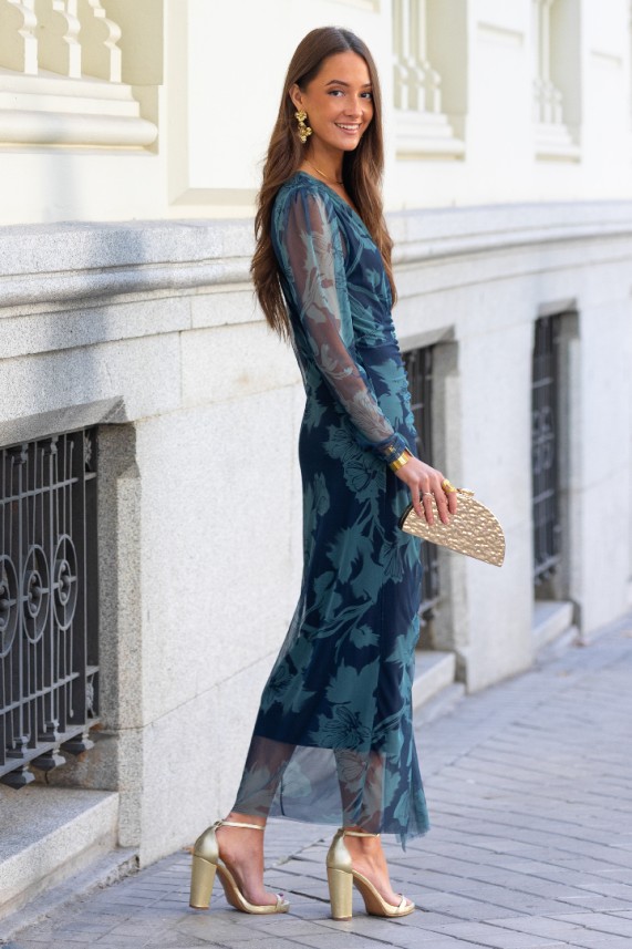 Vestido Lucinda azul marino