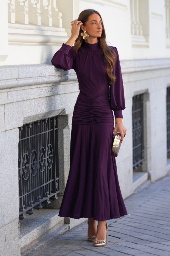 Vestido Victoria berenjena