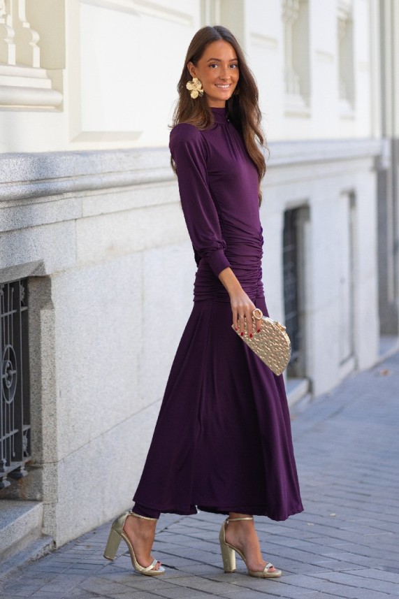 Vestido Victoria berenjena