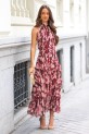Vestido Pawrell burdeos