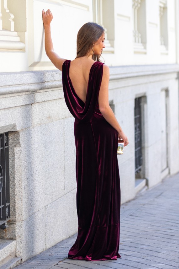 Vestido Bianche burdeos