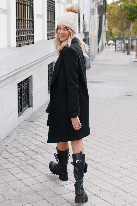 Abrigo Williams negro