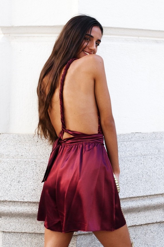 Mono Harts multiposición burdeos