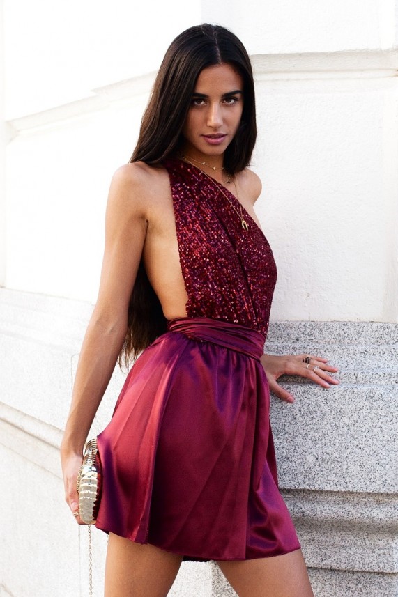 Mono Harts multiposición burdeos