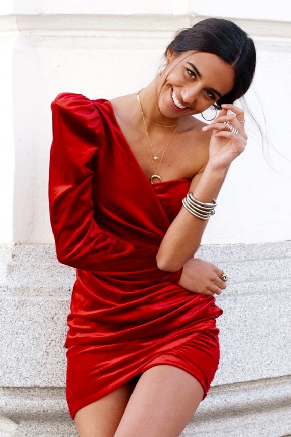 Vestido Fontane rojo