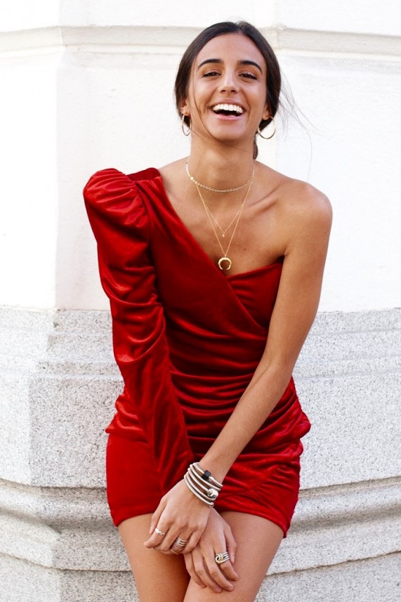 Vestido Fontane rojo